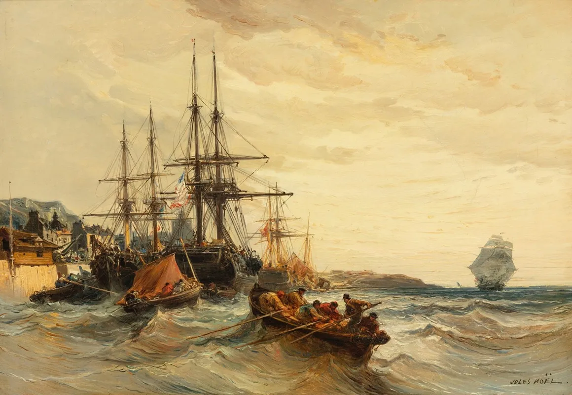 Marine With Boats In Port