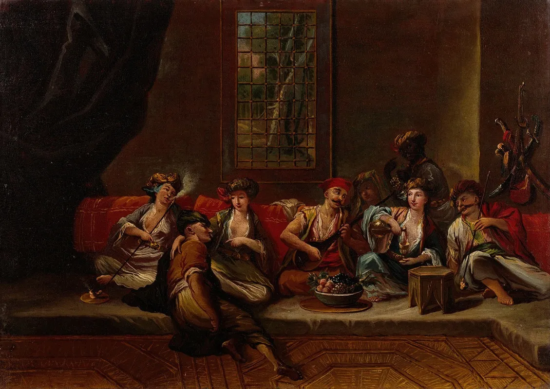 Marines Of The Ottoman Navy Wall Art by The Vanmour School - High-Resolution Digital Print