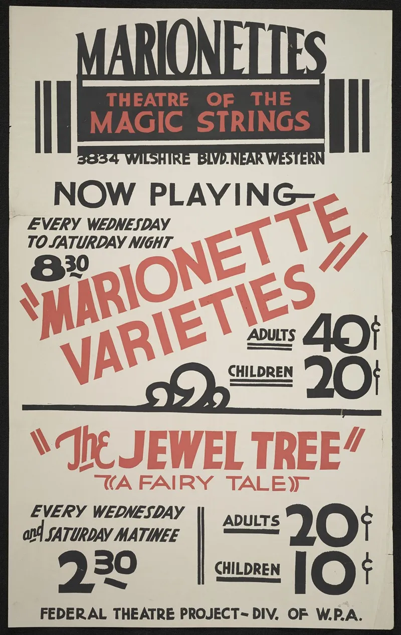 Marionette Varieties 2 Wall Art by Anonymous - High-Resolution Digital Print