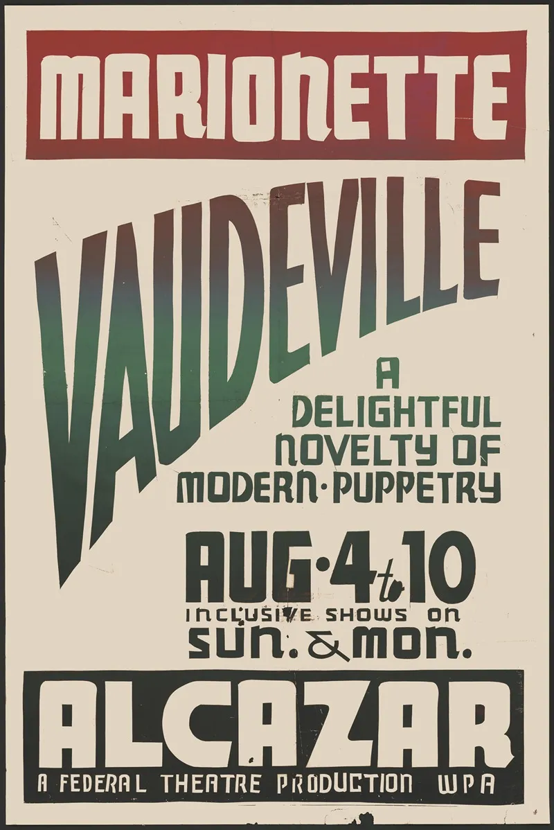 Marionette Vaudeville Wall Art by Anonymous - High-Resolution Digital Print
