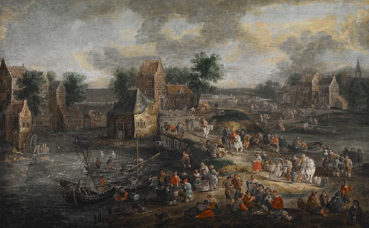 Market Day 3 Wall Art by Adriaen Frans Boudewijns - High-Resolution Digital Print