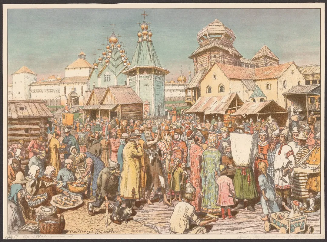 Market In Moscow