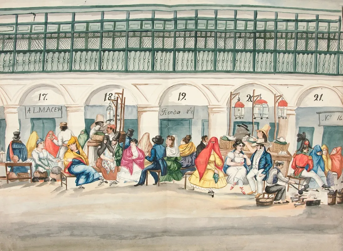 Market Place 2 Wall Art by Francisco Fierro - High-Resolution Digital Print