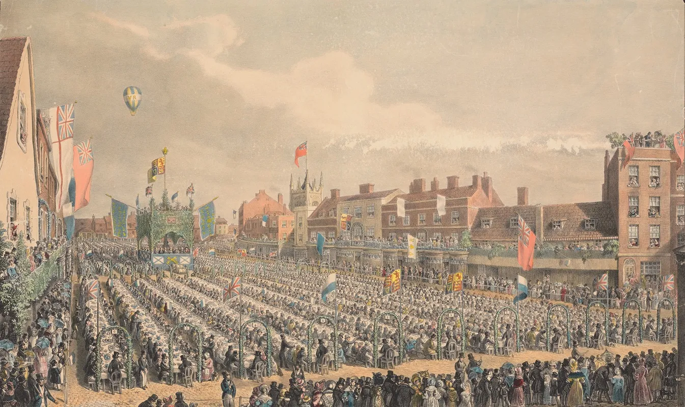Market Place Wisbech Isle Of Ely Cambridgeshire June 28 1838