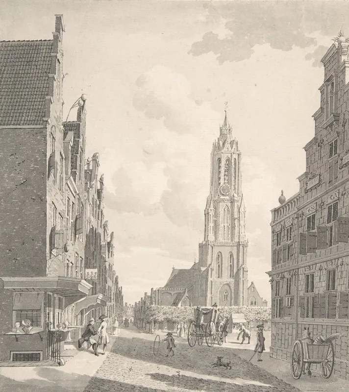Marketplace Of Delft With The Nieuwekerk