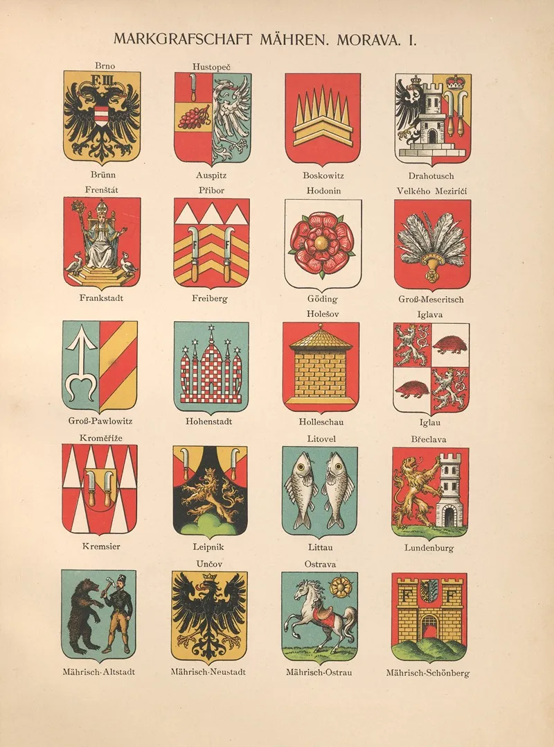 Markgrafschaft‎ ‎mahren ‎ ‎morava ‎ ‎i Wall Art by Hugo Gerhard Ströhl - High-Resolution Digital Print