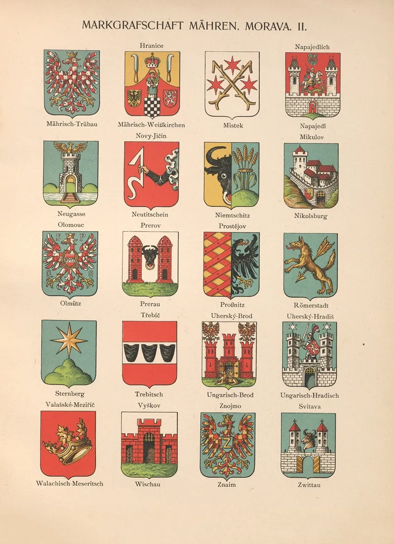 Markgrafschaft‎ ‎mahren ‎ ‎morava ‎ ‎ii Wall Art by Hugo Gerhard Ströhl - High-Resolution Digital Print