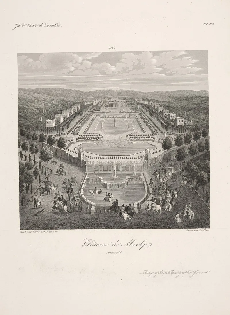 Marly Chateau Around 1722