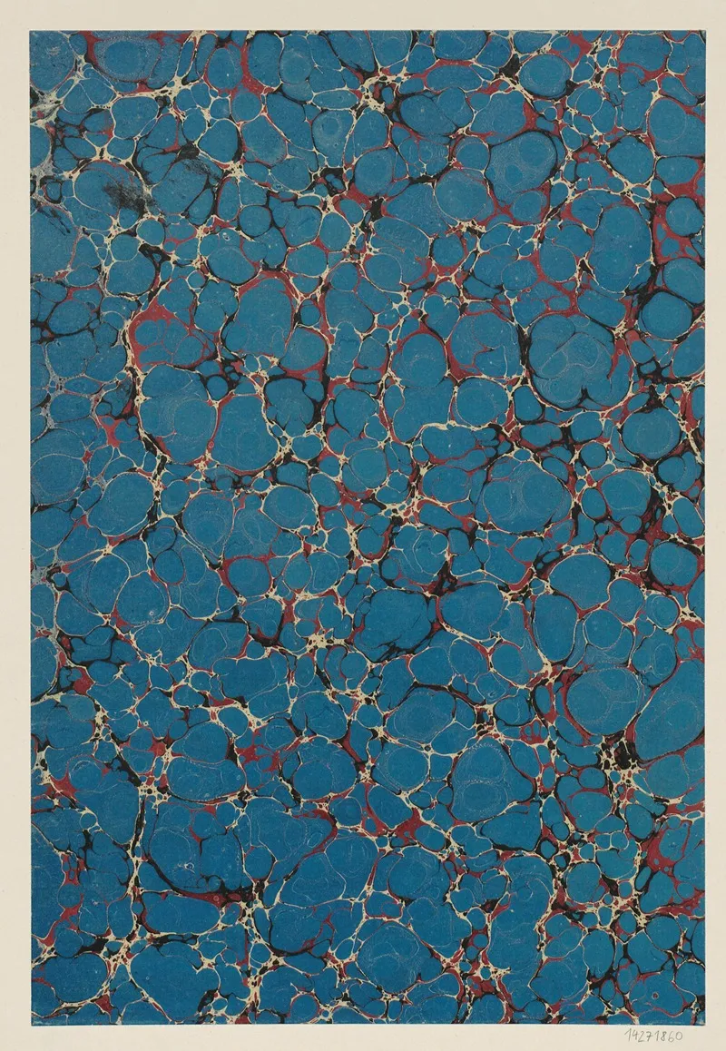 Marmorpapier 24 Wall Art by Bunt- und Luxuspapierfabrik Goldbach - High-Resolution Digital Print