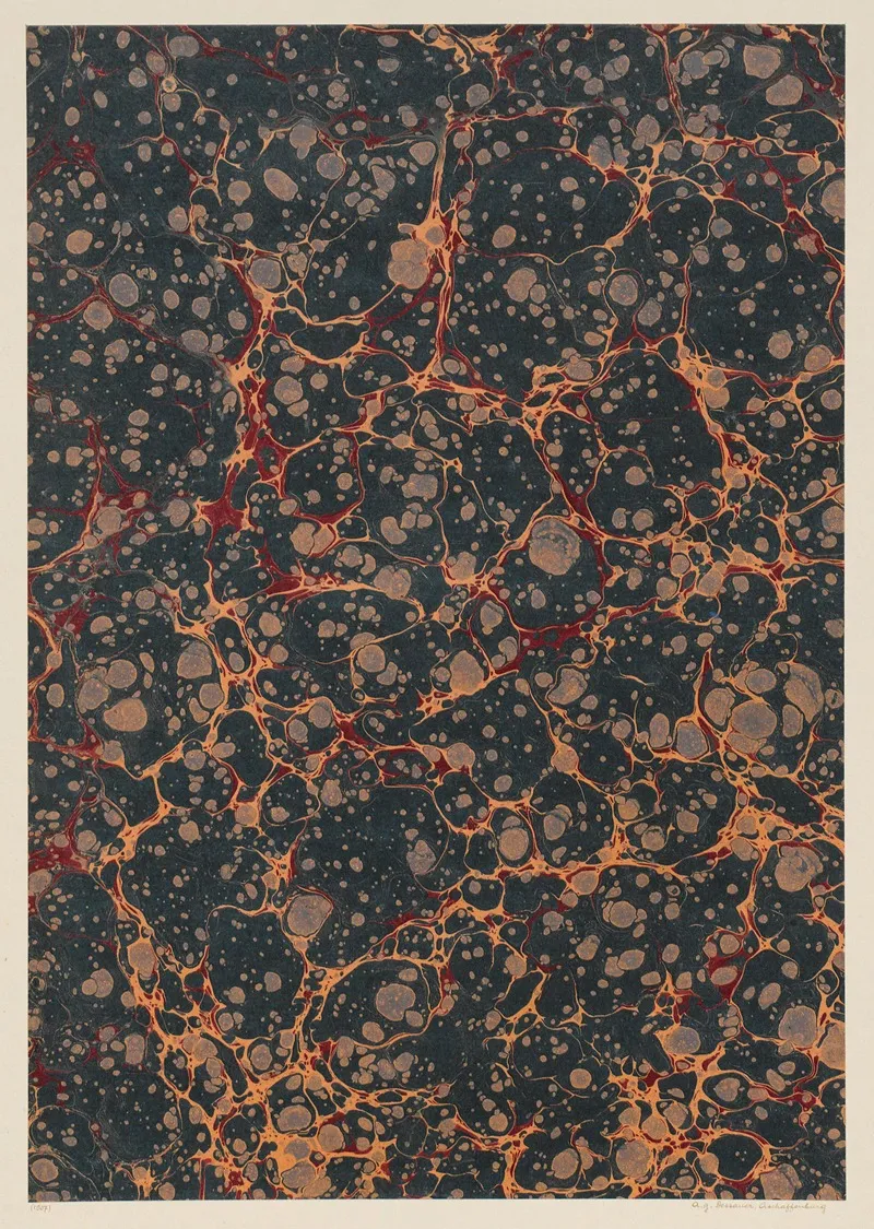 Marmorpapier Turkisch Marmor