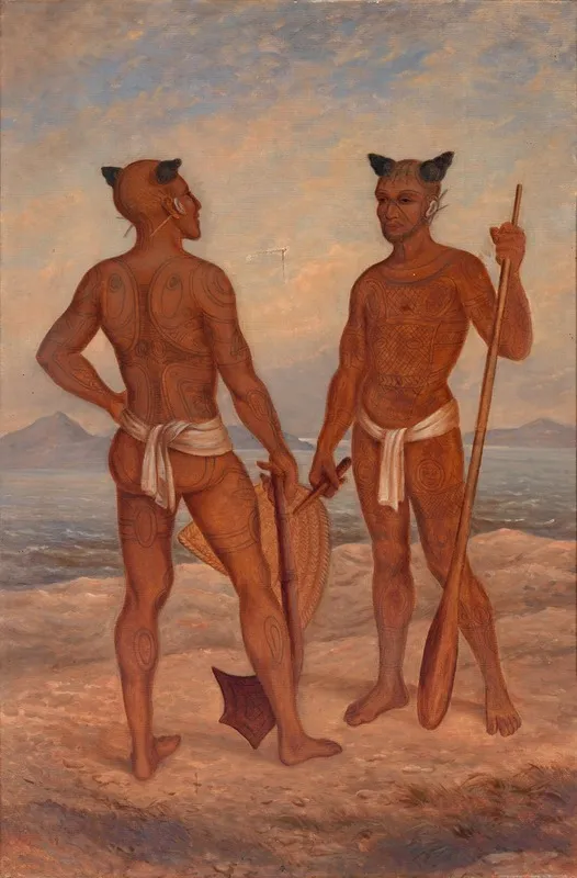 Marquesan Men Wall Art by Antonio Zeno Shindler - High-Resolution Digital Print