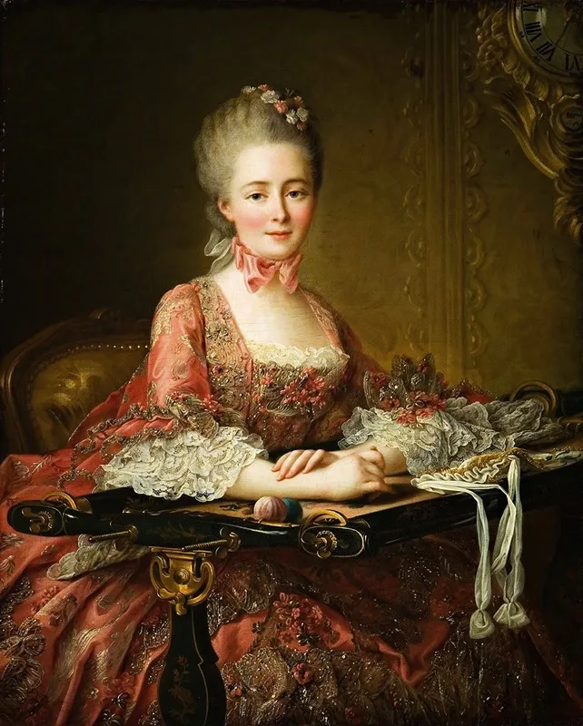 Marquise De Caumont La Force Wall Art by François-Hubert Drouais - High-Resolution Digital Print