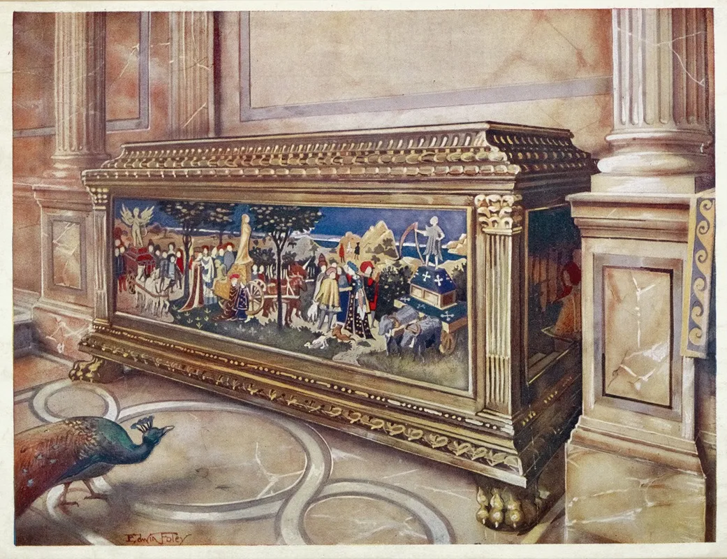 Marriage Coffer Or Cassone In The Victoria And Albert Museum South Kensington Italian Florentine Probably Ca 1550 Wall Art by Edwin Foley - High-Resolution Digital Print