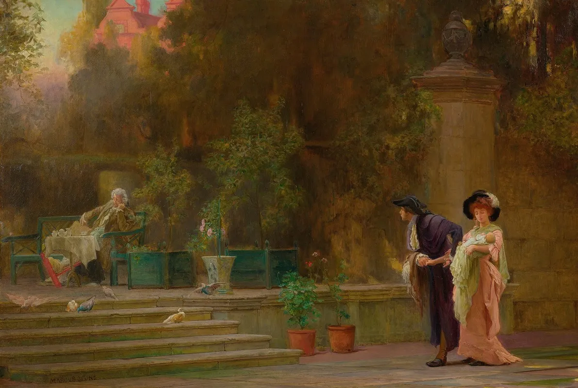 Married For Love Wall Art by Marcus Stone - High-Resolution Digital Print