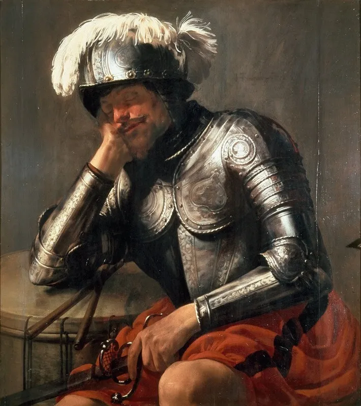 Mars Asleep Wall Art by Hendrick Ter Brugghen - High-Resolution Digital Print
