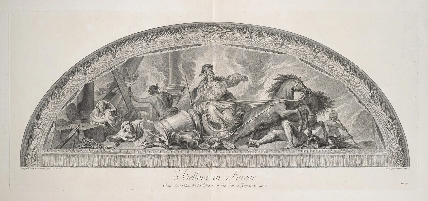 Mars In Fury Arch Of The War Room Across From The Apartments Wall Art by Nicolas Gabriel Dupuis - High-Resolution Digital Print