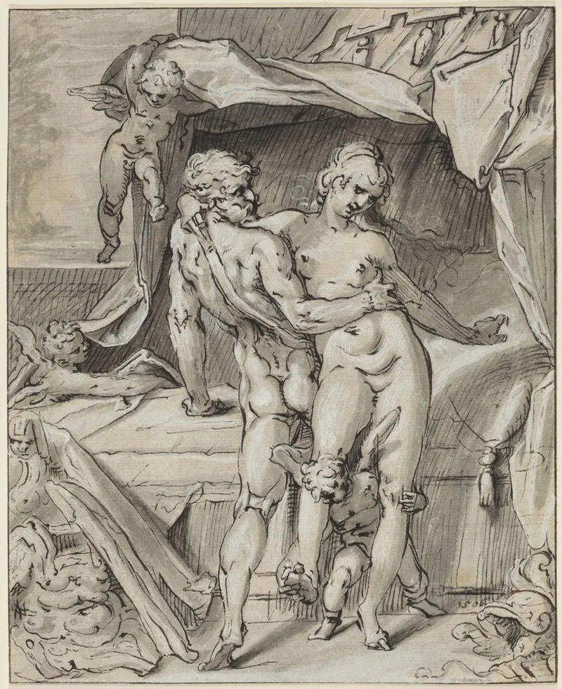 Mars Und Venus Wall Art by Bartholomaeus Spranger - High-Resolution Digital Print