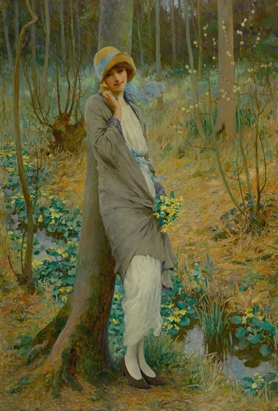Marsh Marigolds Wall Art by William Henry Margetson - High-Resolution Digital Print