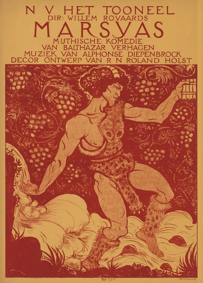 Marsyas Mijthische Komedie Wall Art by Richard Nicolaüs Roland Holst - High-Resolution Digital Print