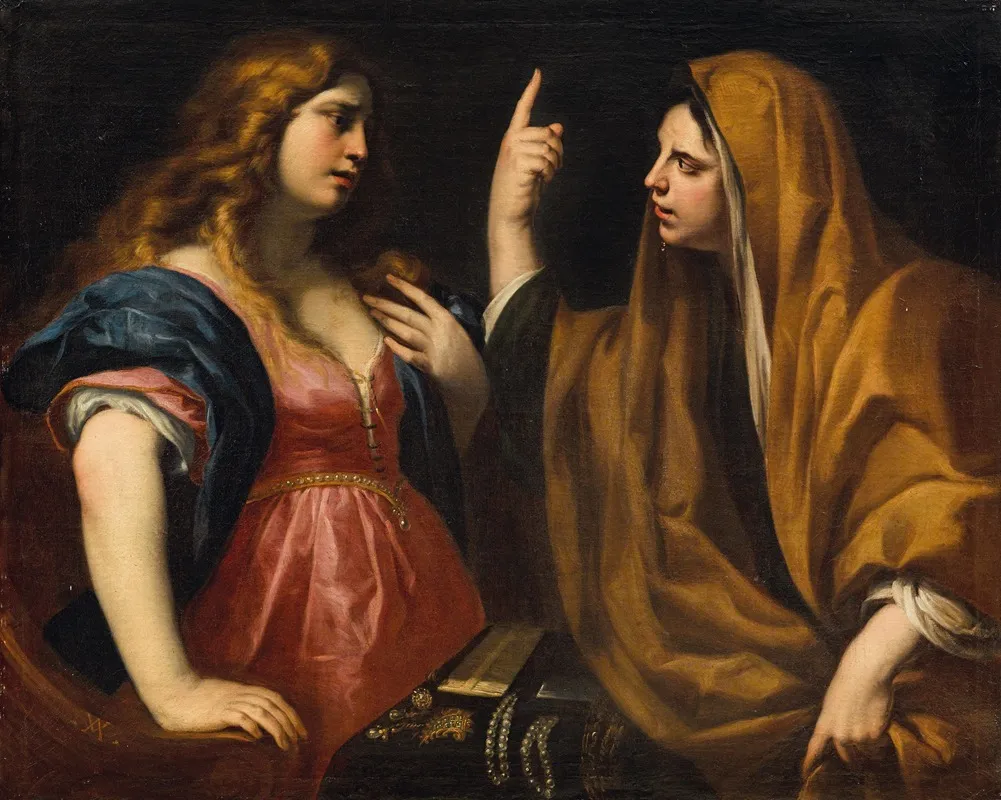 Martha And Mary Ii Wall Art by Andrea Vaccaro - High-Resolution Digital Print
