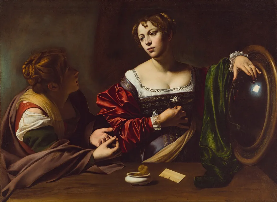 Martha And Mary Magdalene Wall Art by Caravaggio - High-Resolution Digital Print