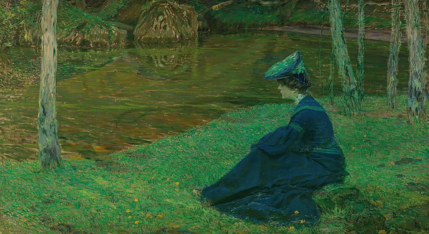 Martha Kurzweil Am Ufer In Pont Aven Wall Art by Max Kurzweil - High-Resolution Digital Print