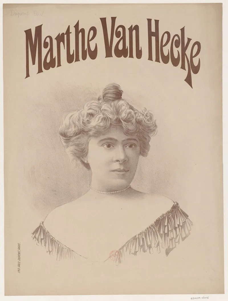 Marthe Van Hecke Wall Art by Imp. Paul Dupont - High-Resolution Digital Print