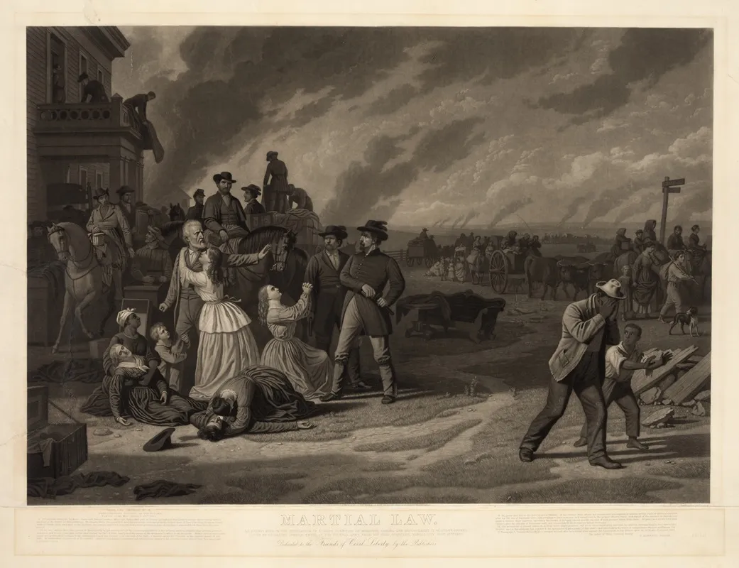 Martial Law The Desolation Of The Border Counties Of Missouri After George Caleb Bingham