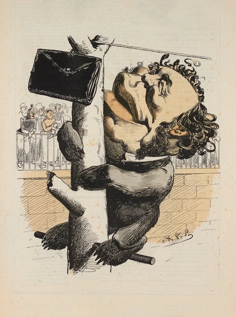 Martin M Ernest Picard Ne Nous Ayant Point Accorde Lautorisation De Publier Sa Charge Wall Art by Zut (Alfred Le Petit) - High-Resolution Digital Print