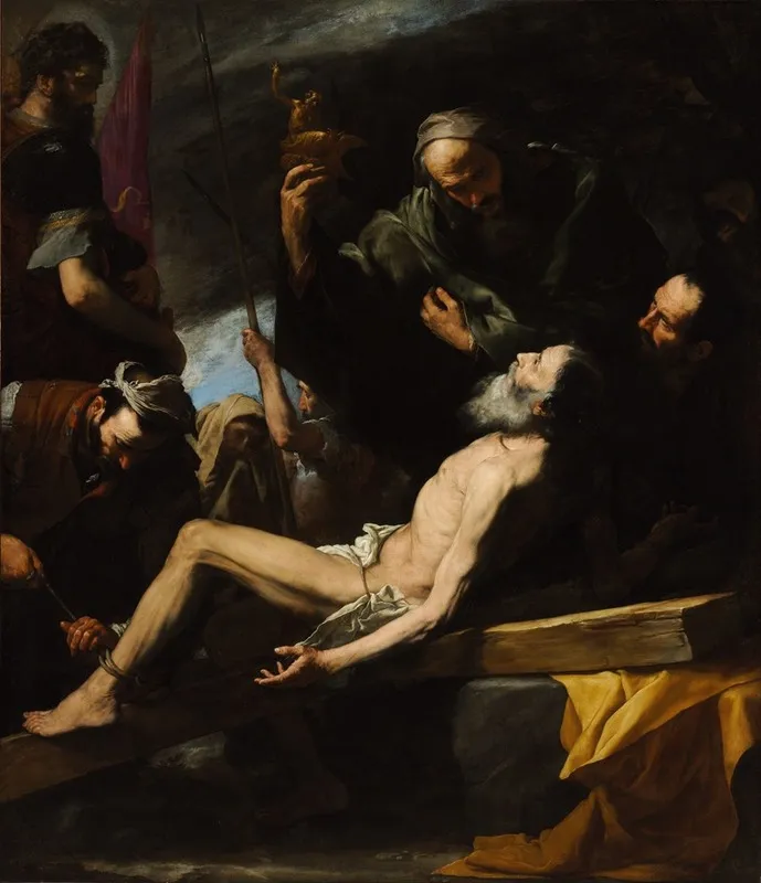 Martyrdom Of Saint Andrew Wall Art by Jusepe de Ribera - High-Resolution Digital Print