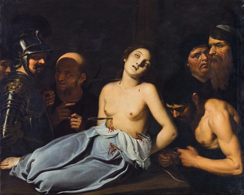 Martyrdom Of Saint Ursula Wall Art by Giovan Bernardino Azzolino - High-Resolution Digital Print