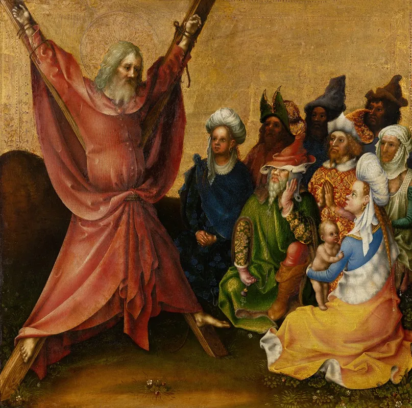 Martyrdom Of St Andrew Wall Art by Stefan Lochner - High-Resolution Digital Print