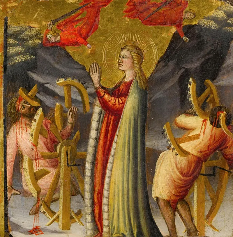 Martyrdom Of St Catherine Wall Art by Arcangelo di Cola da Camerino - High-Resolution Digital Print