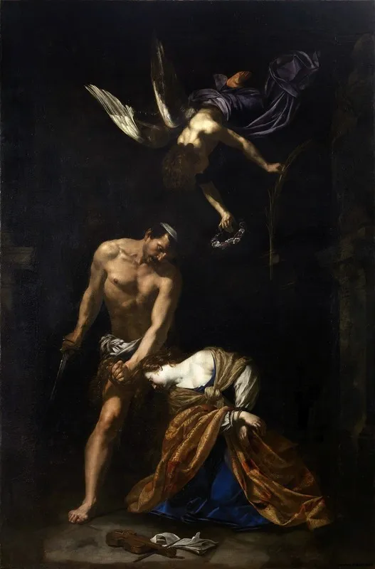 Martyrdom Of St Cecilia Wall Art by Orazio Riminaldi - High-Resolution Digital Print