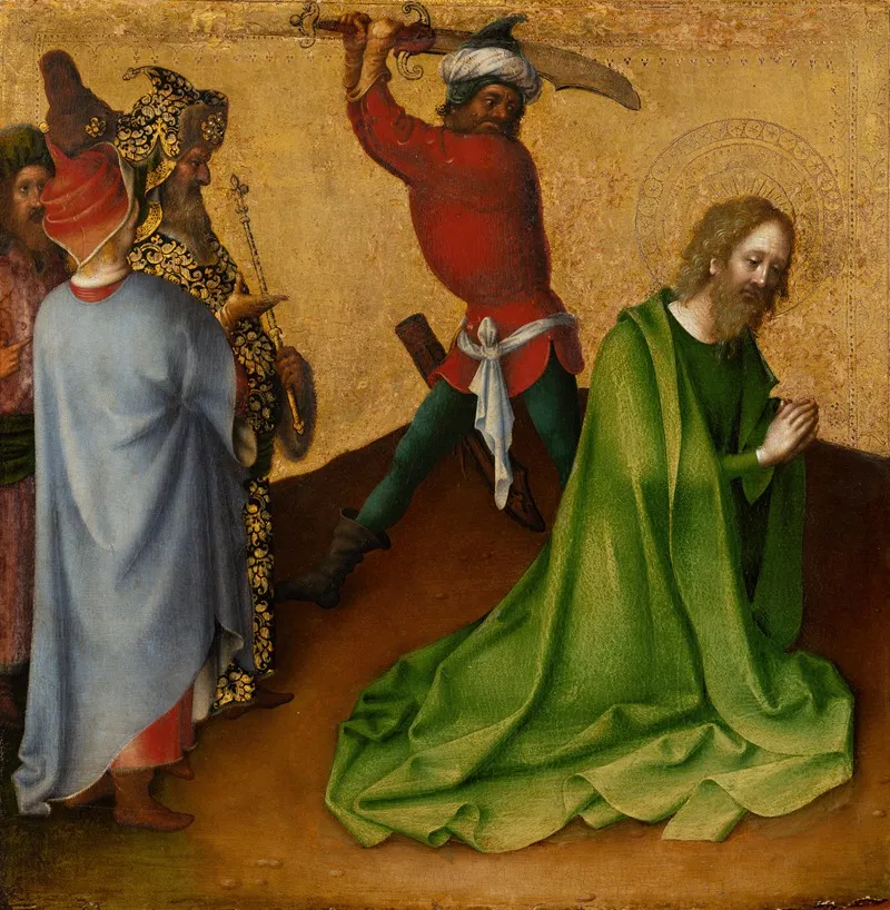 Martyrdom Of St James The Elder Wall Art by Stefan Lochner - High-Resolution Digital Print