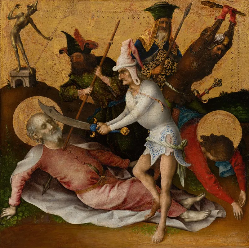Martyrdom Of St Simon And Judas Wall Art by Stefan Lochner - High-Resolution Digital Print