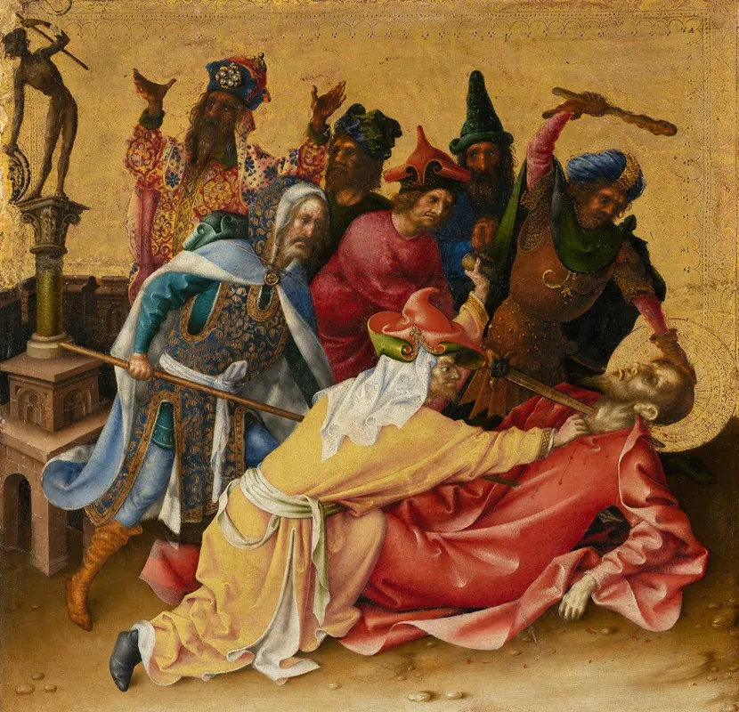Martyrdom Of St Thomas Wall Art by Stefan Lochner - High-Resolution Digital Print