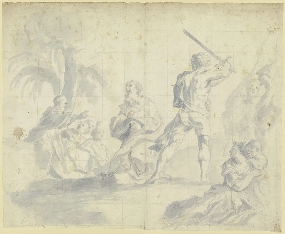 Martyrium Des Apostel Paulus Wall Art by Johann Baptist Zimmermann   - High-Resolution Digital Print