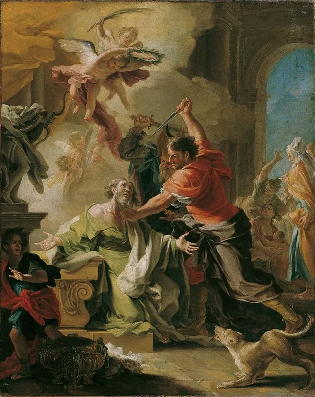 Martyrium Des Heiligen Prokop Wall Art by Domenico Antonio Vaccaro - High-Resolution Digital Print