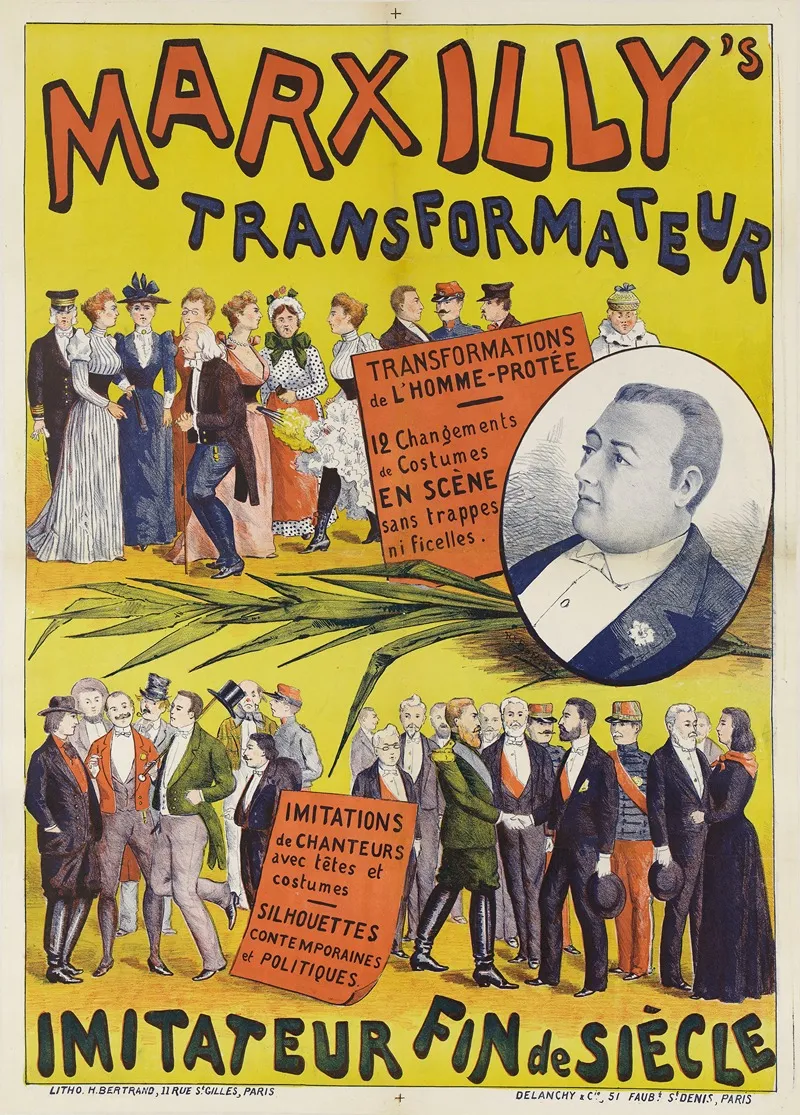 Marxillys Transformateur Imitateur Fin De Siecle Wall Art by H. Bertrand - High-Resolution Digital Print
