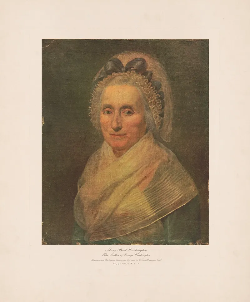Mary Ball Washington The Mother Of George Washington Wall Art by E.H. Marcotte - High-Resolution Digital Print