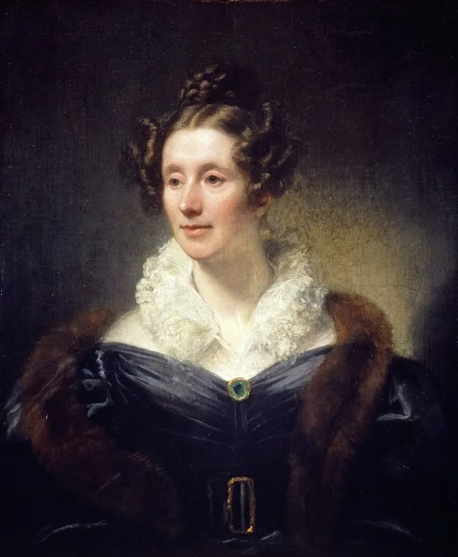 Mary Fairfax Mrs William Somerville 1780 1872 Writer On Science Wall Art by Thomas Phillips - High-Resolution Digital Print