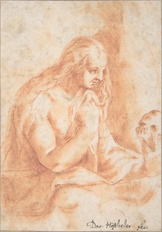 Mary Magdalen Penitent Wall Art by David Höscheler - High-Resolution Digital Print