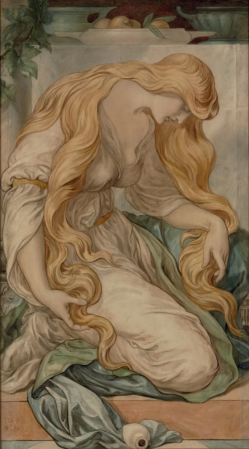 Mary Magdalene 18 Wall Art by Frederic James Shields - High-Resolution Digital Print