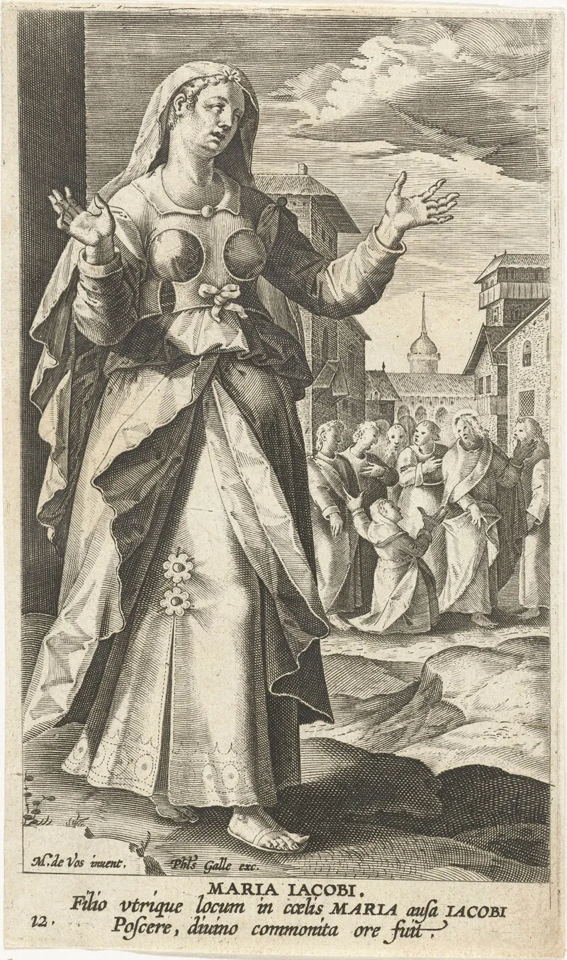 Mary Mother Of The Sons Of Zebedee Wall Art by Jan Collaert II - High-Resolution Digital Print