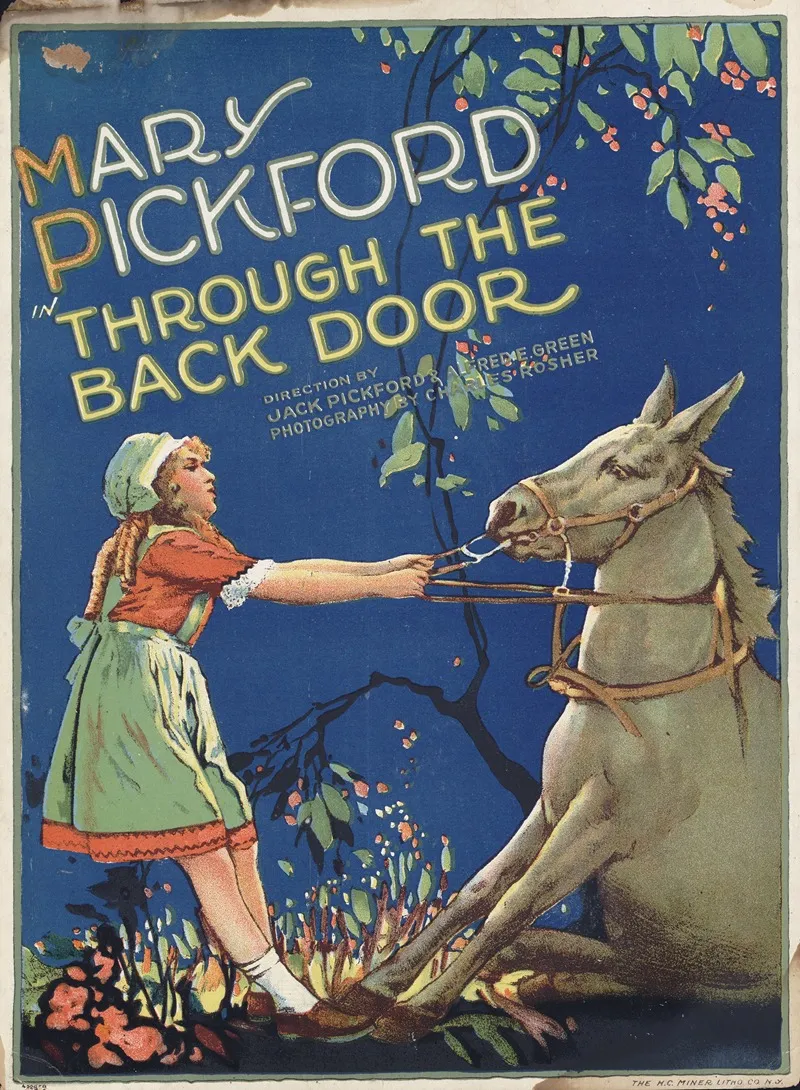 Mary Pickford In Through The Back Door Wall Art by H.C. Miner Litho. Co. - High-Resolution Digital Print