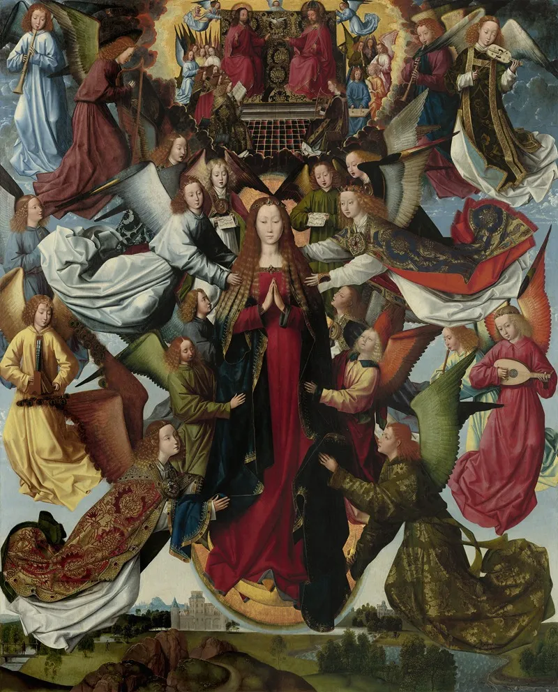 Mary Queen Of Heaven Wall Art by Master of the St. Lucy Legend - High-Resolution Digital Print