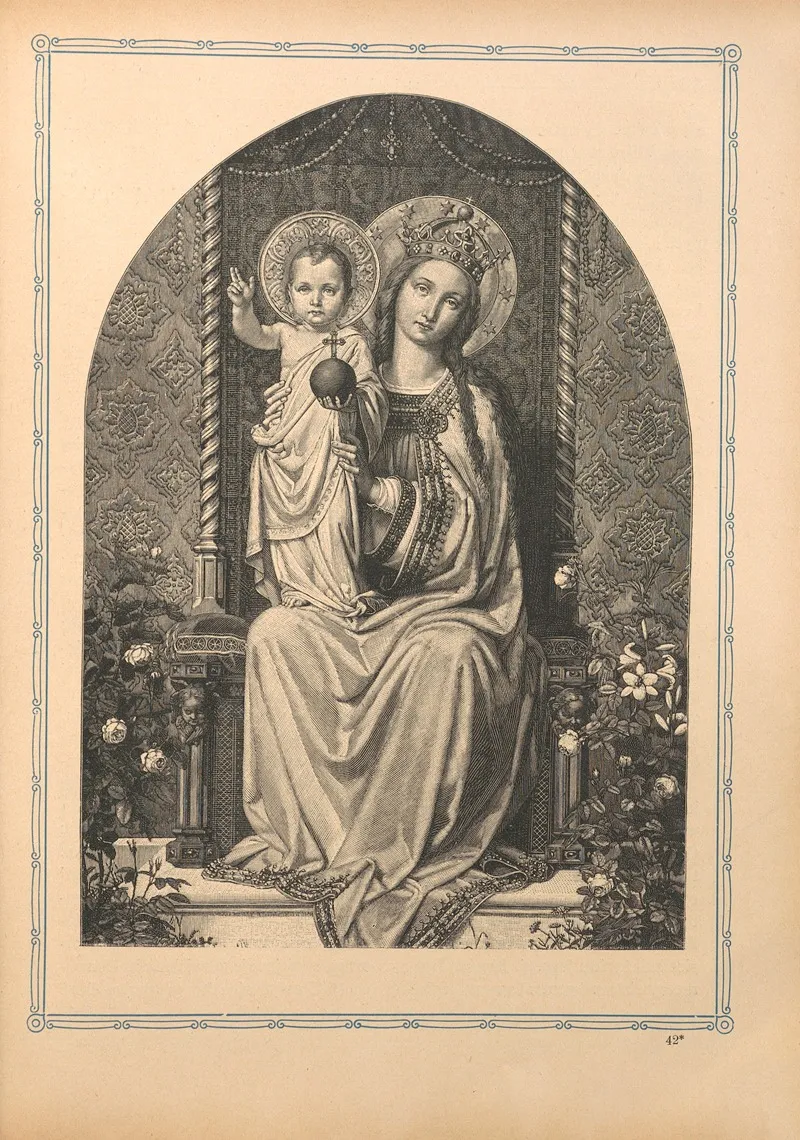 Mary With Baby Jesus Wall Art by Otto Bitschnau - High-Resolution Digital Print