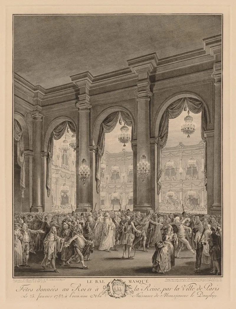 Masked Ball At The Hotel De Ville January 23 1782