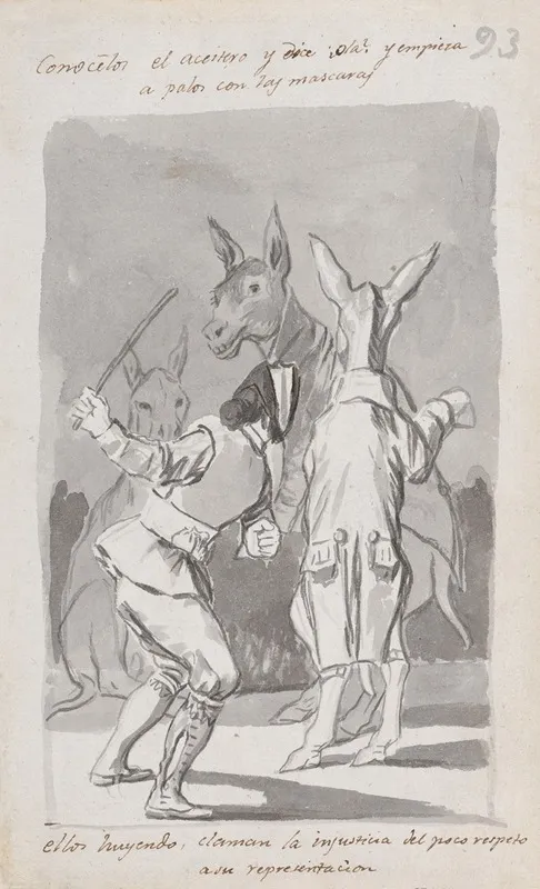 Masquerading Asses Being Whipped By A Man